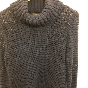 BCBG pullover sweater with dress slip